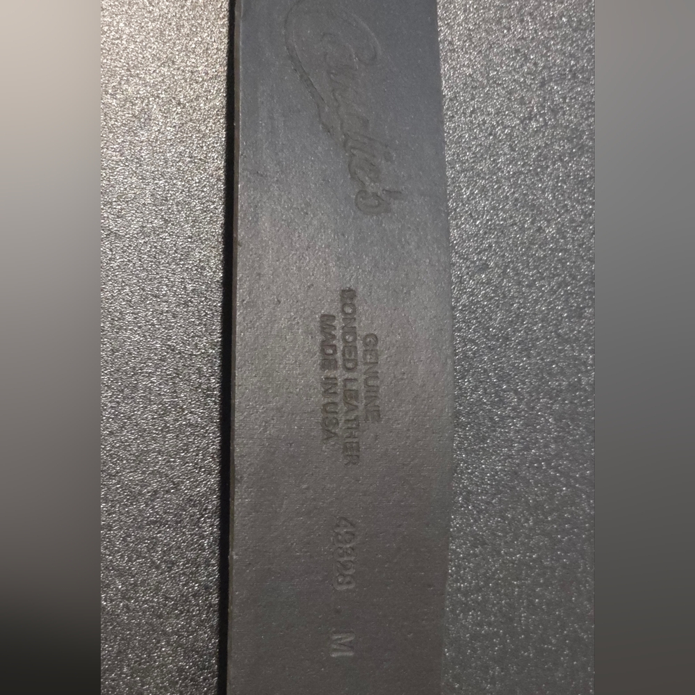 Kohl's Black Belt with Intricate Silver Buckle - Picture 5 of 6